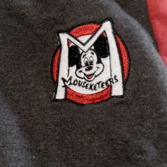 Disney Parks womens grey with red racing stripe joggers size X-large - Picture 2 of 5